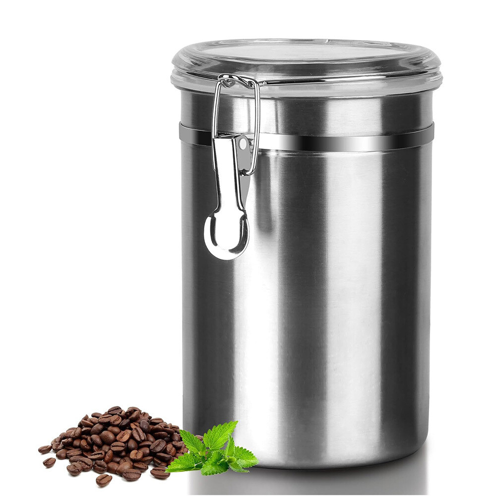 4 Pack 62OZ Stainless Steel Canister Set with Lids for Coffee Sugar Flour Tea