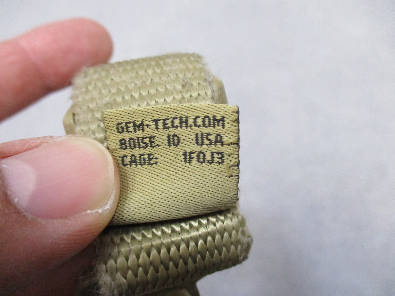 Gem-Tech Pistol Lanyard Dummy Cord Tactical Duty Gear Coiled Tan