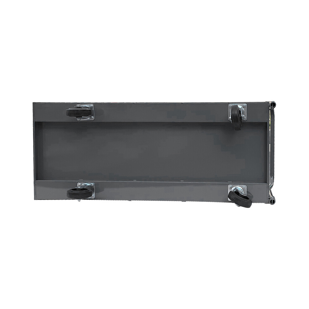 2000lbs 40"/60" Platform Truck w/Steel Deck, 6" Rubber Casters with Ergo Handle