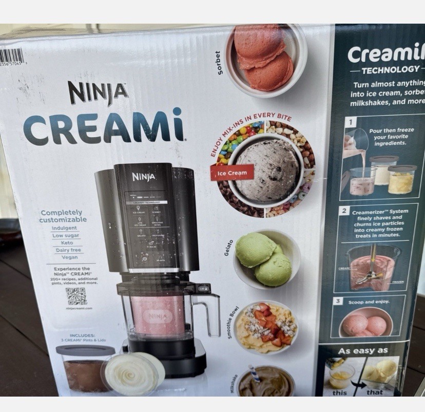 Ninja CREAMi (Tiktok) Ice Cream Maker 7 One-Touch Programs for Gelato NC300 NEW