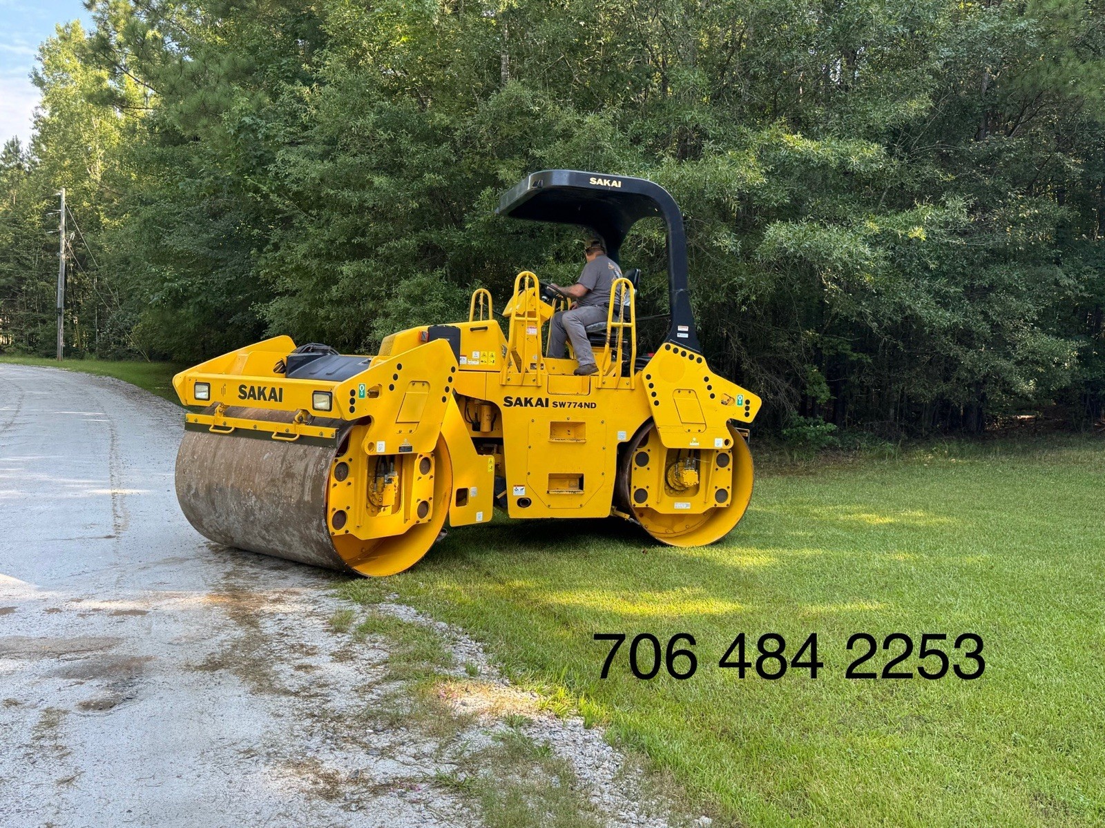 2022 Sakai SW774ND Double Drum Asphalt Roller