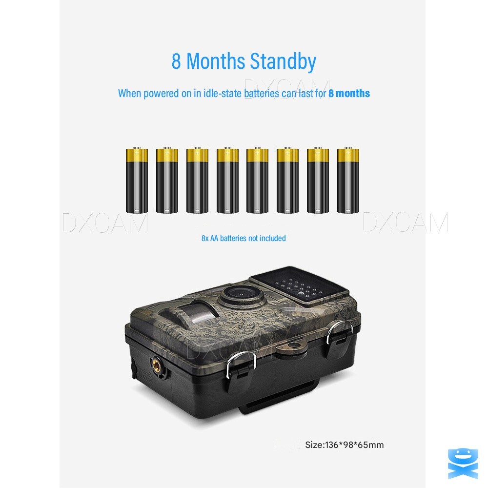 Wildlife Hunting Trail Camera Full HD 1080P Night Vision Motion Waterproof Cam