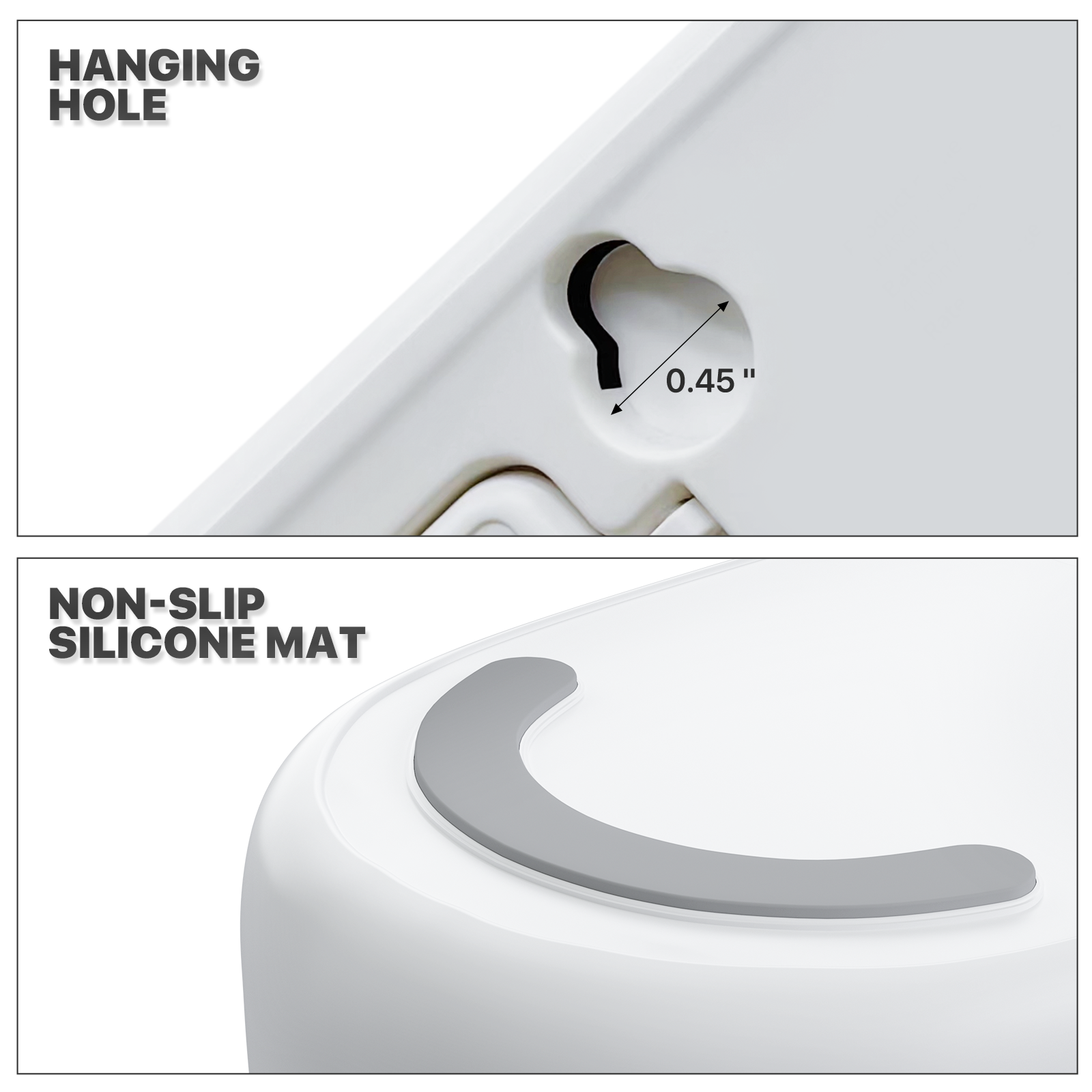 Portable Personal Desk Fan 4 Speed 180° Tilt USB Rechargeable Fan w/Hanging Hook