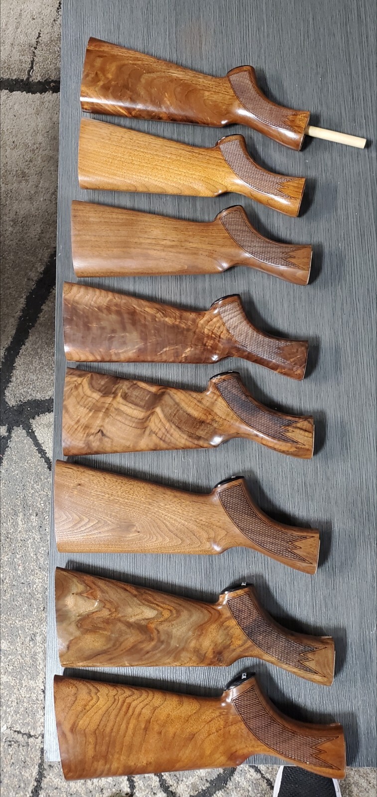 Ithaca model 37 stock/forend/cap/buttpad 20g pistol grip high grade READ BELOW