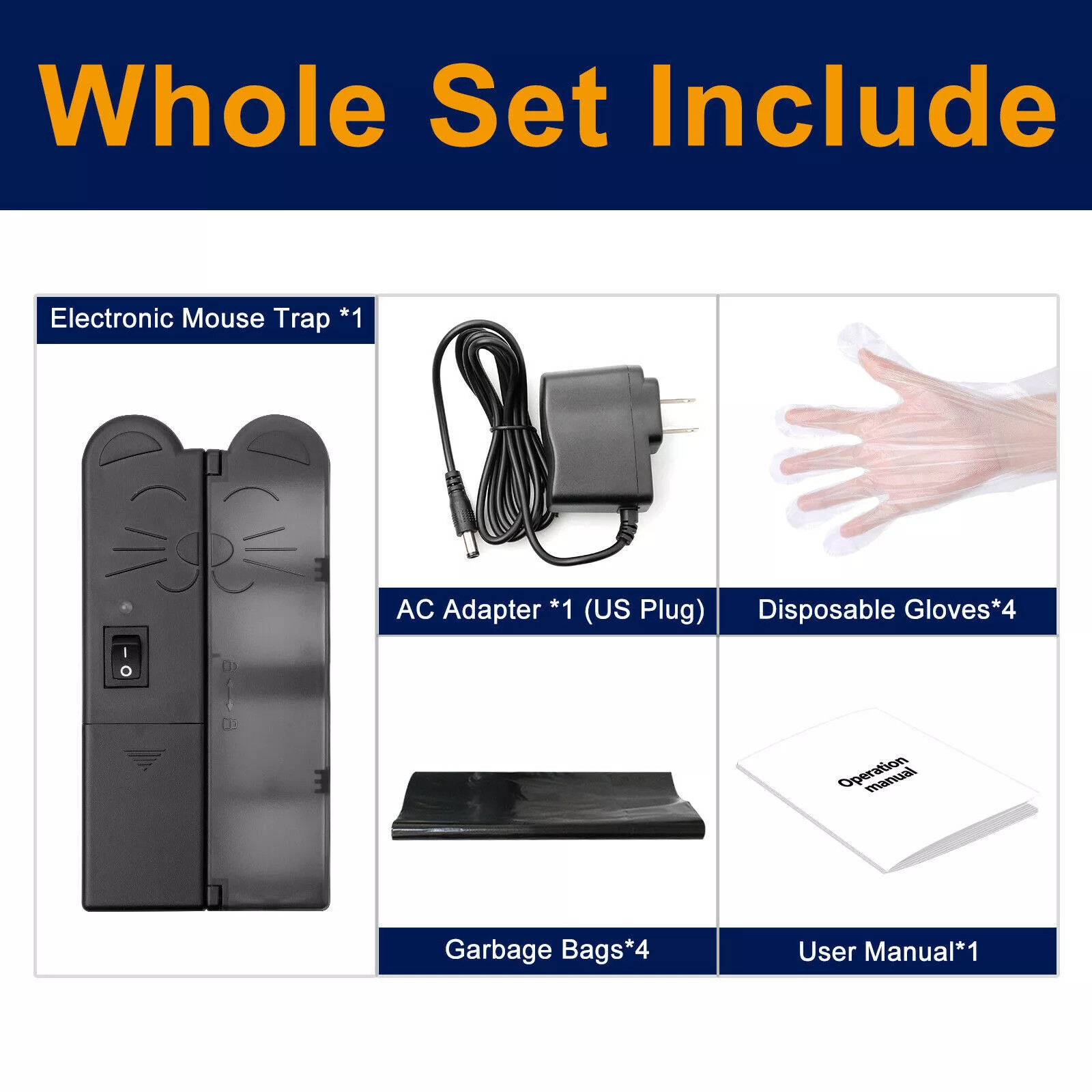 Electronic Mouse Trap Victor Control Rat Mice Killer Pest Electric Rodent Zapper