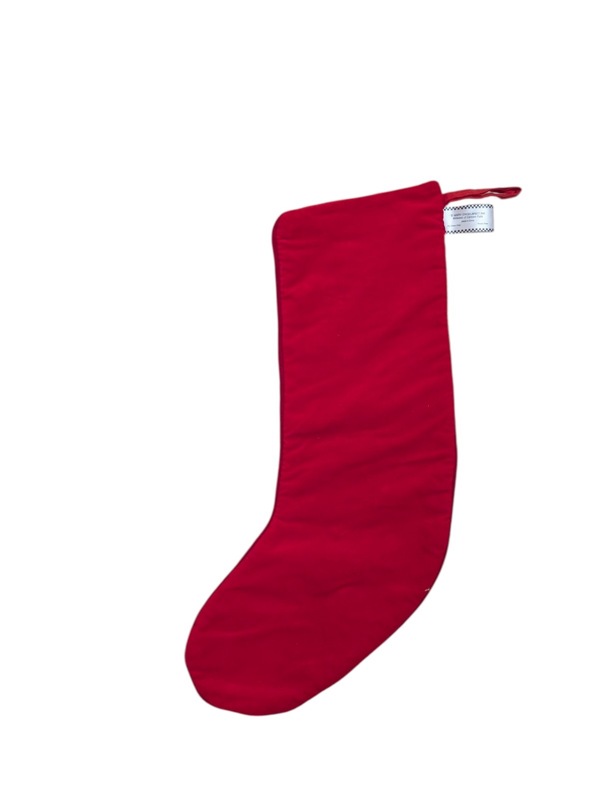 Vintage Mary Engelbreit Needlepoint Christmas Stocking 18” Happy Winter