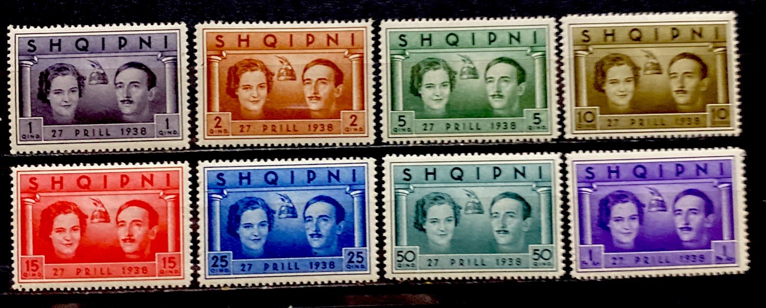 Albania 1938. SC# 281-288. Mint Hinged OG
