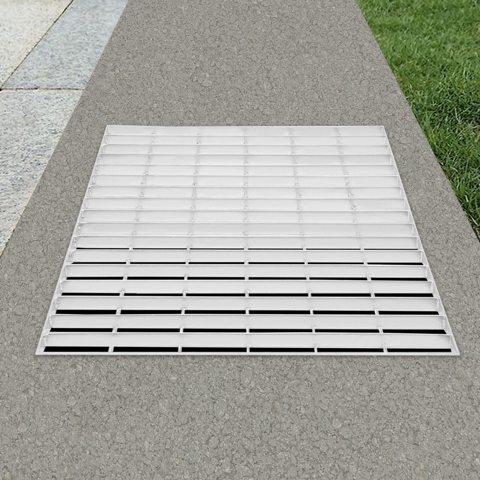 Driveway Drain Cover Steel Grate B125 Class Channel 23.6x23.6in USA