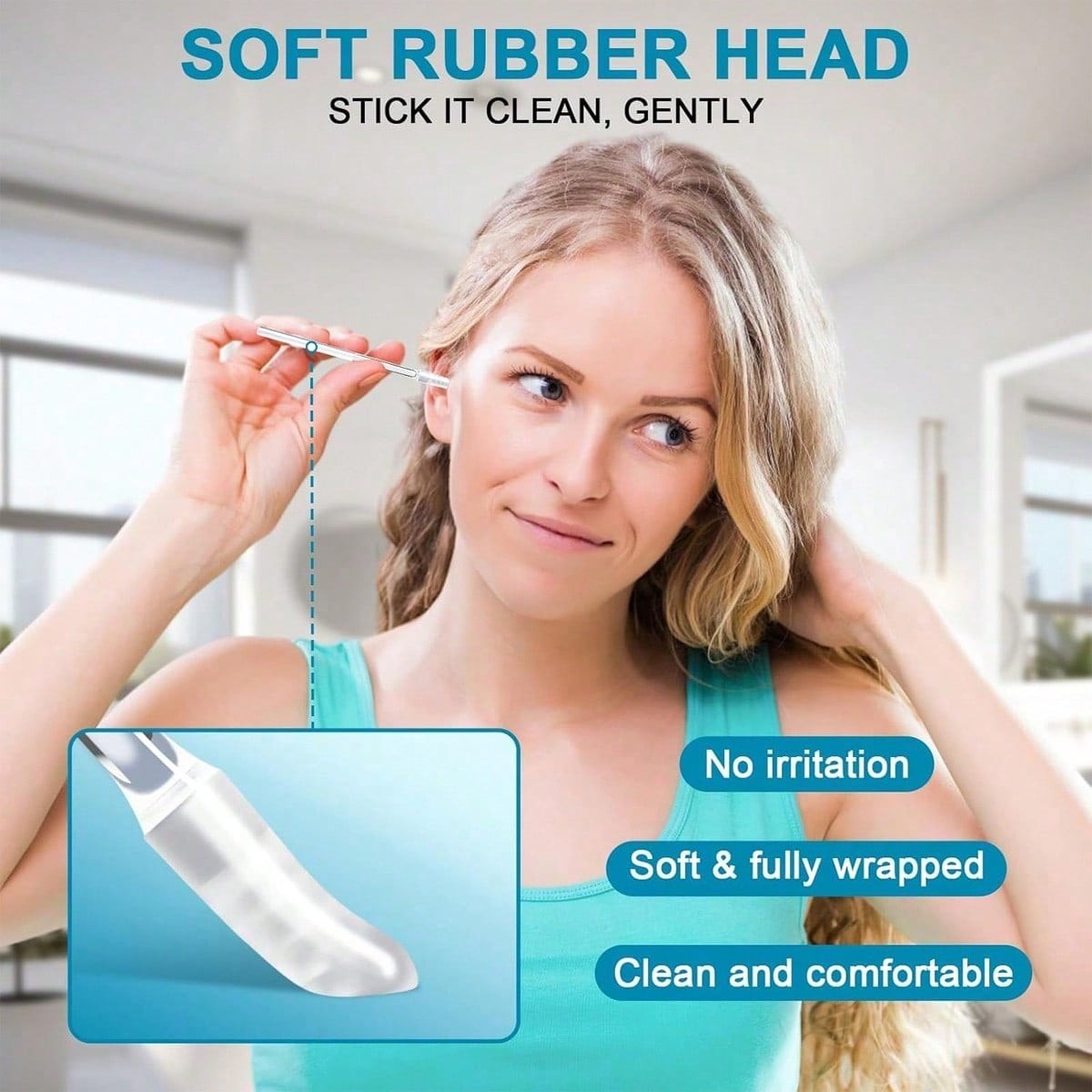 24 Pcs Ear Wax Stick, 2026 New Reusable Sticky Soft Head Ear Swabs, Adhesive Ear