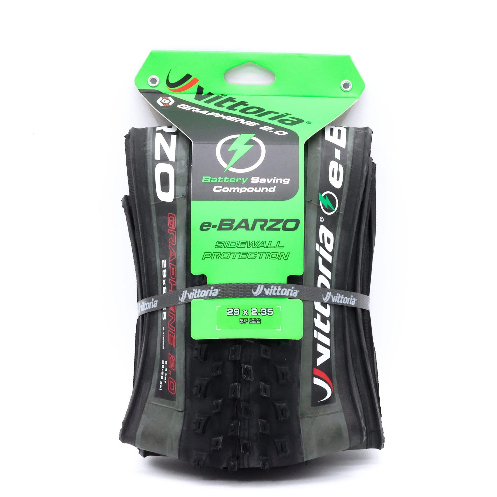 Vittoria e-Barzo XC-Trail 29x2.35 G2.0 4C Tubeless MTB Tire 120 TPI Anthracite