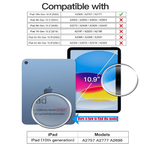 Tikeda Screen Protector For Ipad A16 2025 11th/10th Generation 2022 Clear