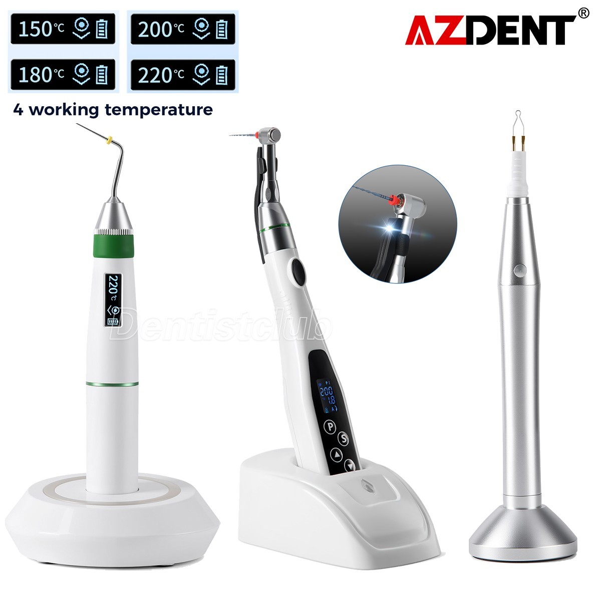 Dental Wireless Endo Obturation System Heated Pen/Gutta Percha Cutter/Endo Motor