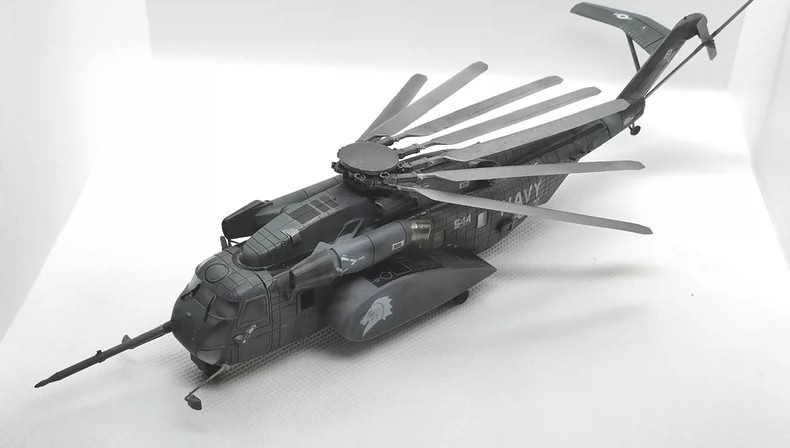 3d printed 1/144 ch-53e/mh-53e super stallion naval helicopter unpainted model