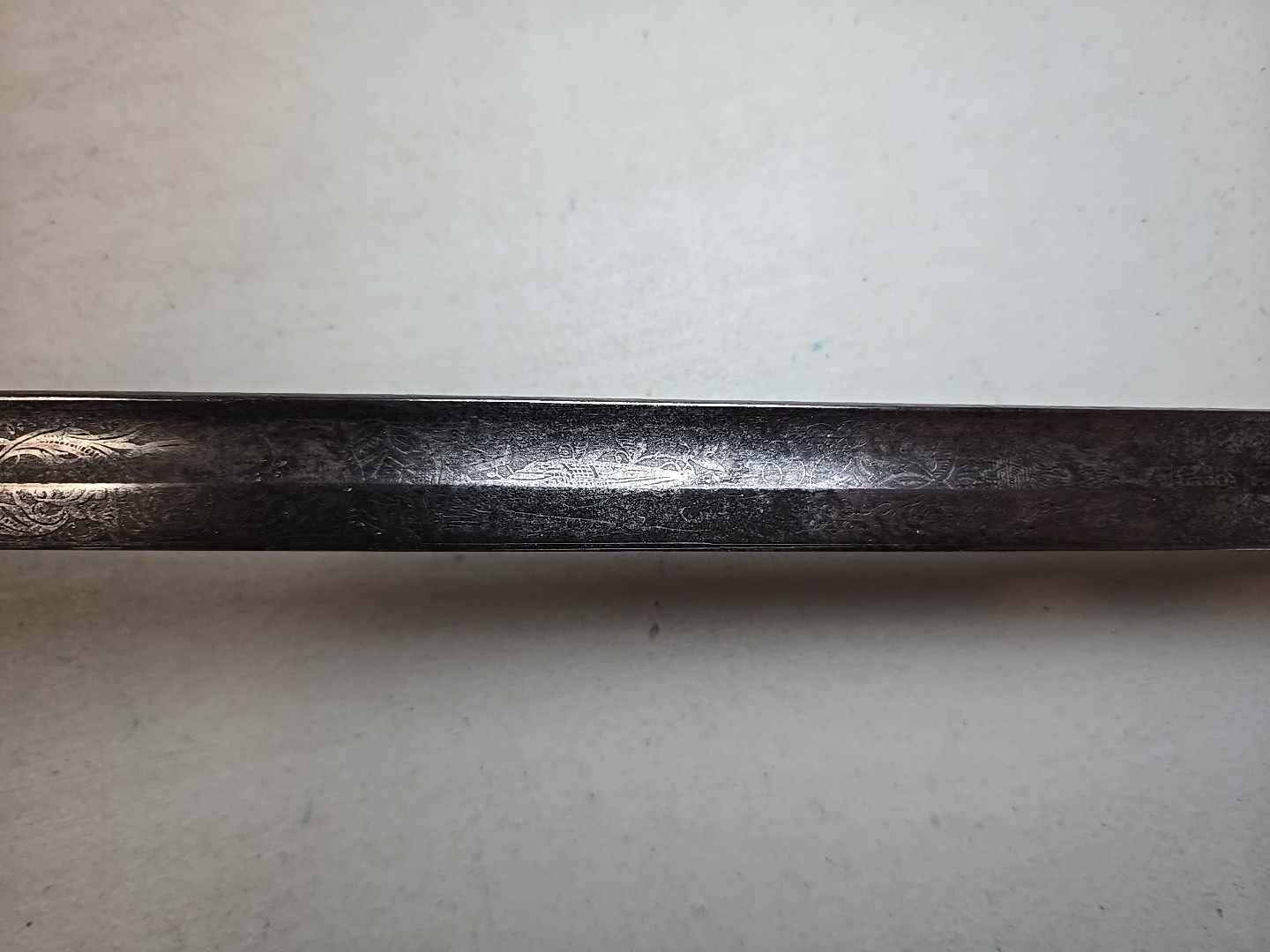 Pre-WWI German Prussian Court Degen Officers Sword - Samuel Hoppe - Etched