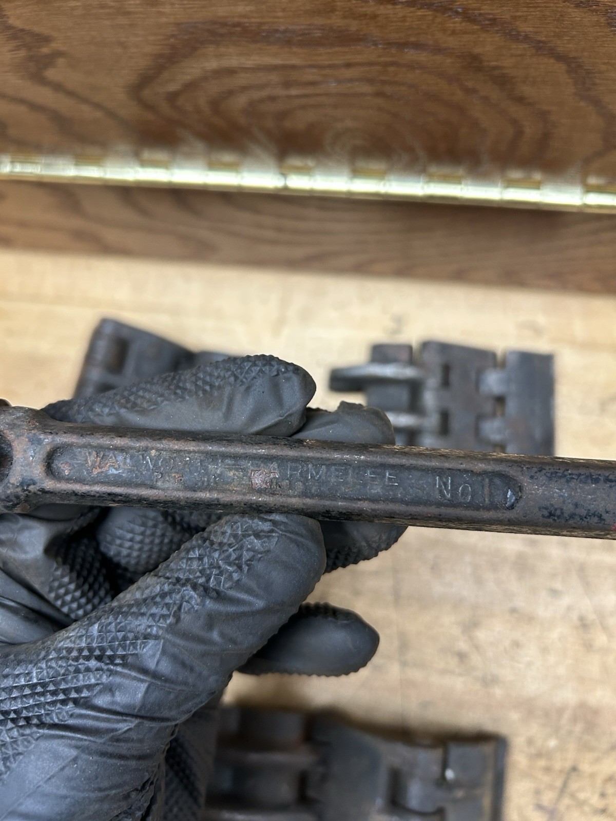 Antique Walworth Parmalee No. 1 Pipe Wrench With 4 Heads, RARE, Pat. 1907, USA