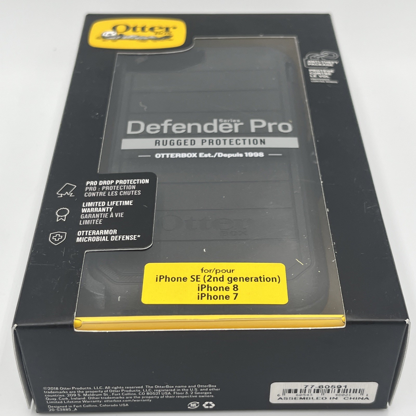 OtterBox 77-60591 Defender Pro Series Case for iPhone SE (2nd Gen) iPhone 7 & 8