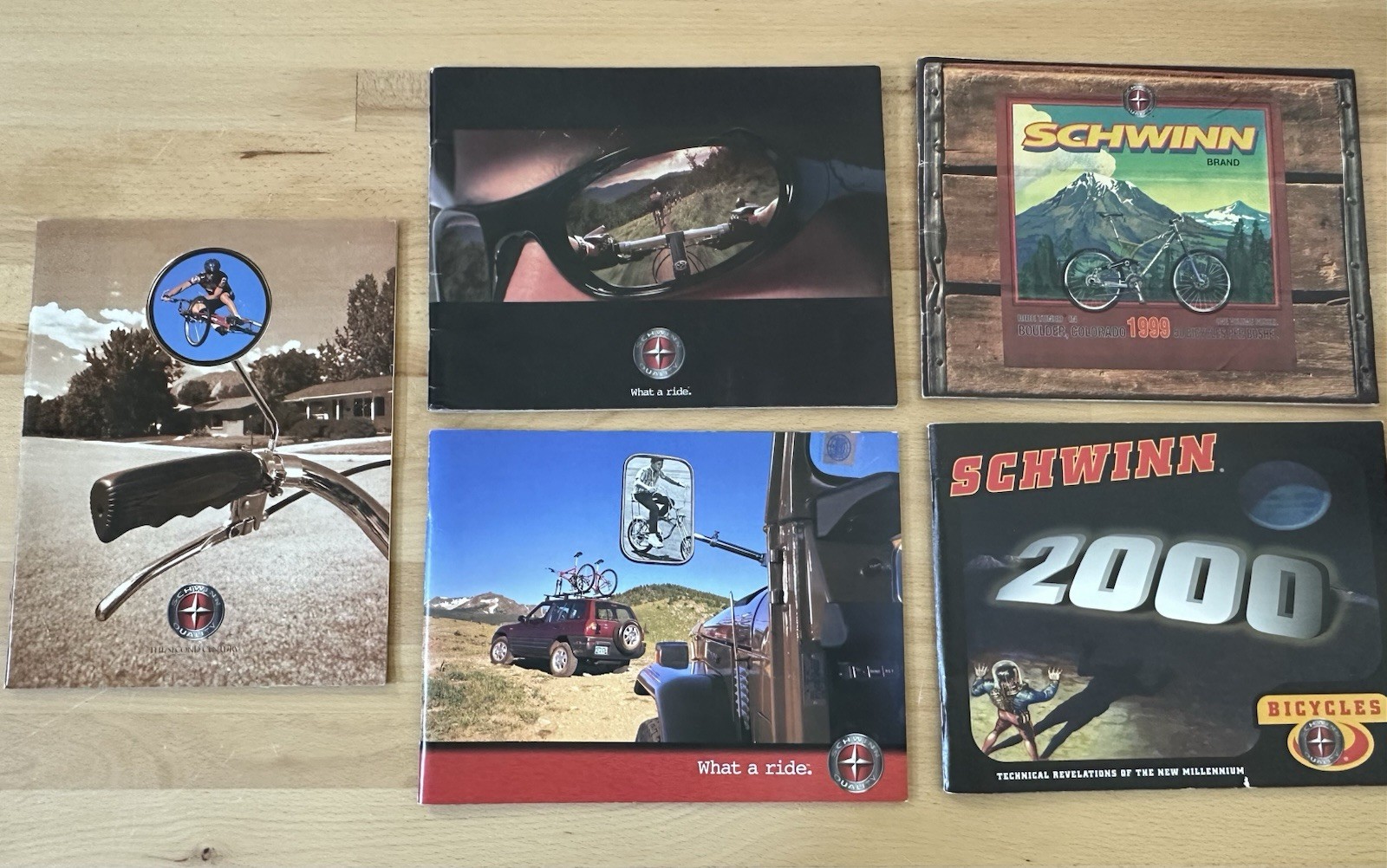 1996-2000 Vintage Schwinn Bicycle CATALOGs Lot of 5 Bundle