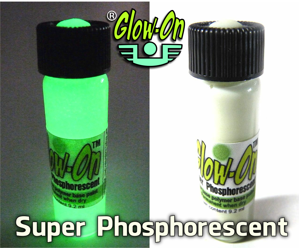 Glow-On ORIGINAL Glow Paint For Gun Sights, Fishing Lures, Lg 9.2ml Vial, Bright