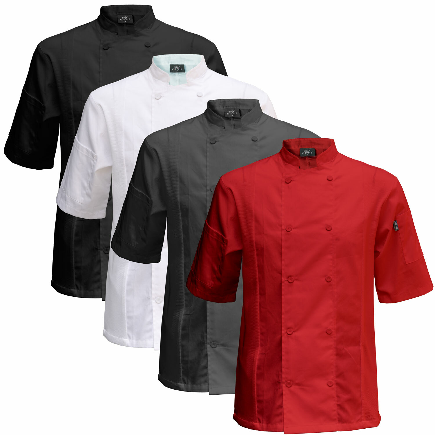 Chef Code 2-PACK Cool Breeze Side Vent Chef Coat