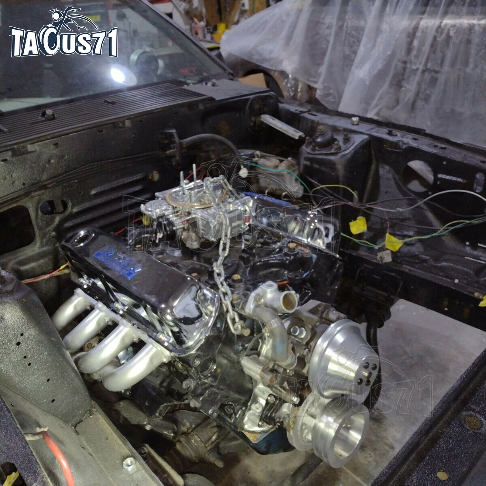 Crankshaft+Alternator+Water Pump V-Belt Pulley Kit For Small Block Ford 302 351C