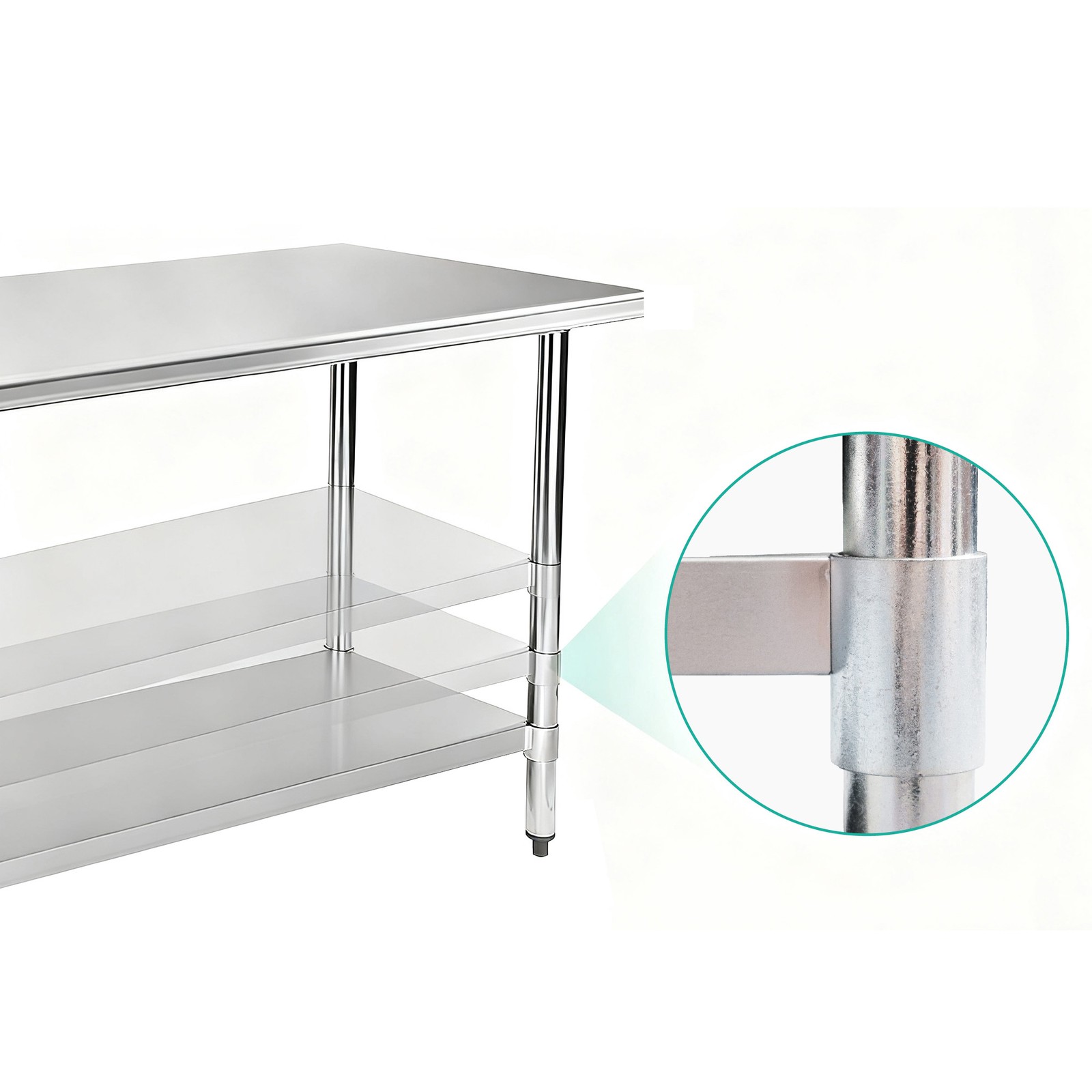 18'' x 60'' Stainless Steel Work Table NSF Commercial Heavy Duty Prep Worktables