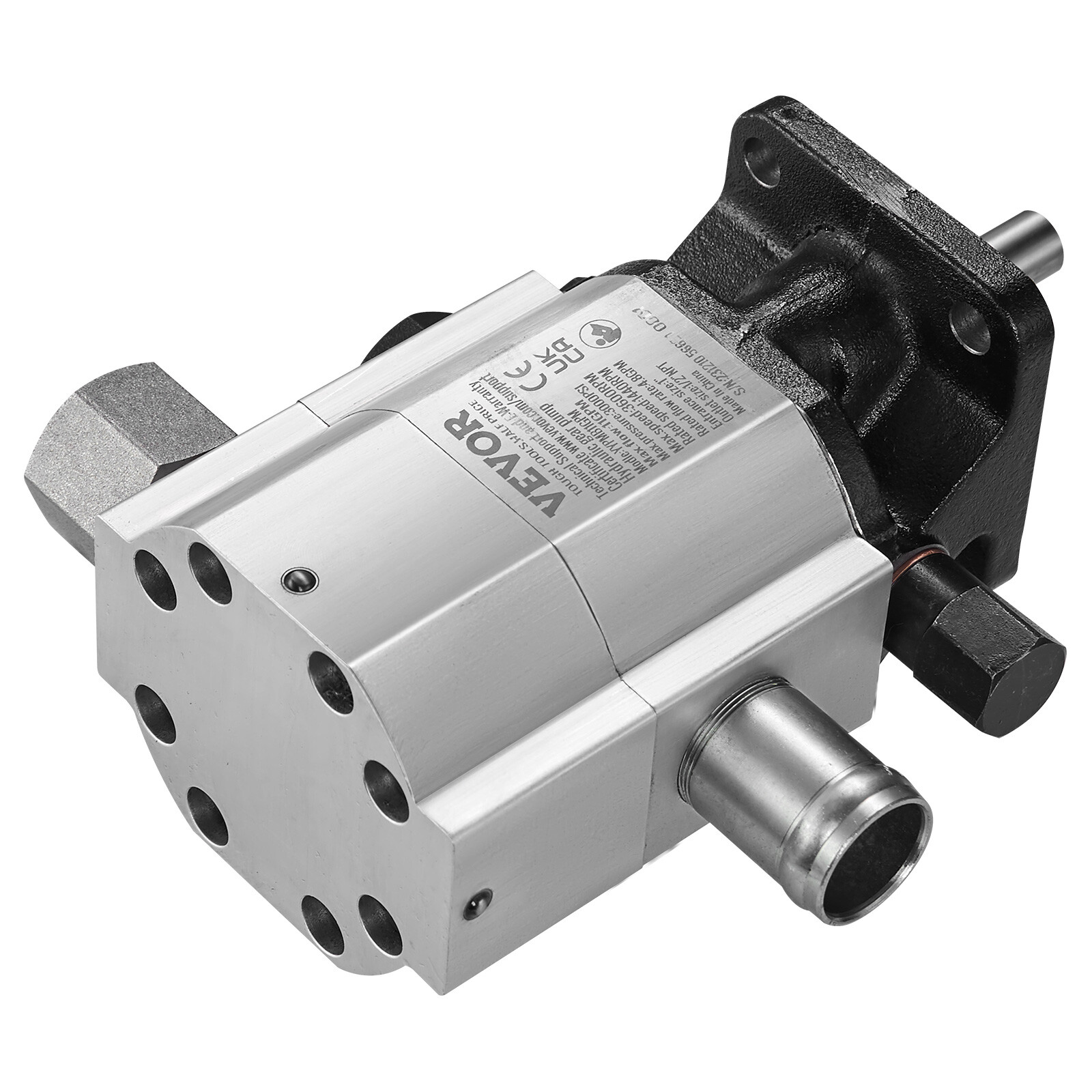 VEVOR Hydraulic Wood Log Splitter Pump 11GPM 2 Stage 3000PSI Hydraulic Gear Pump