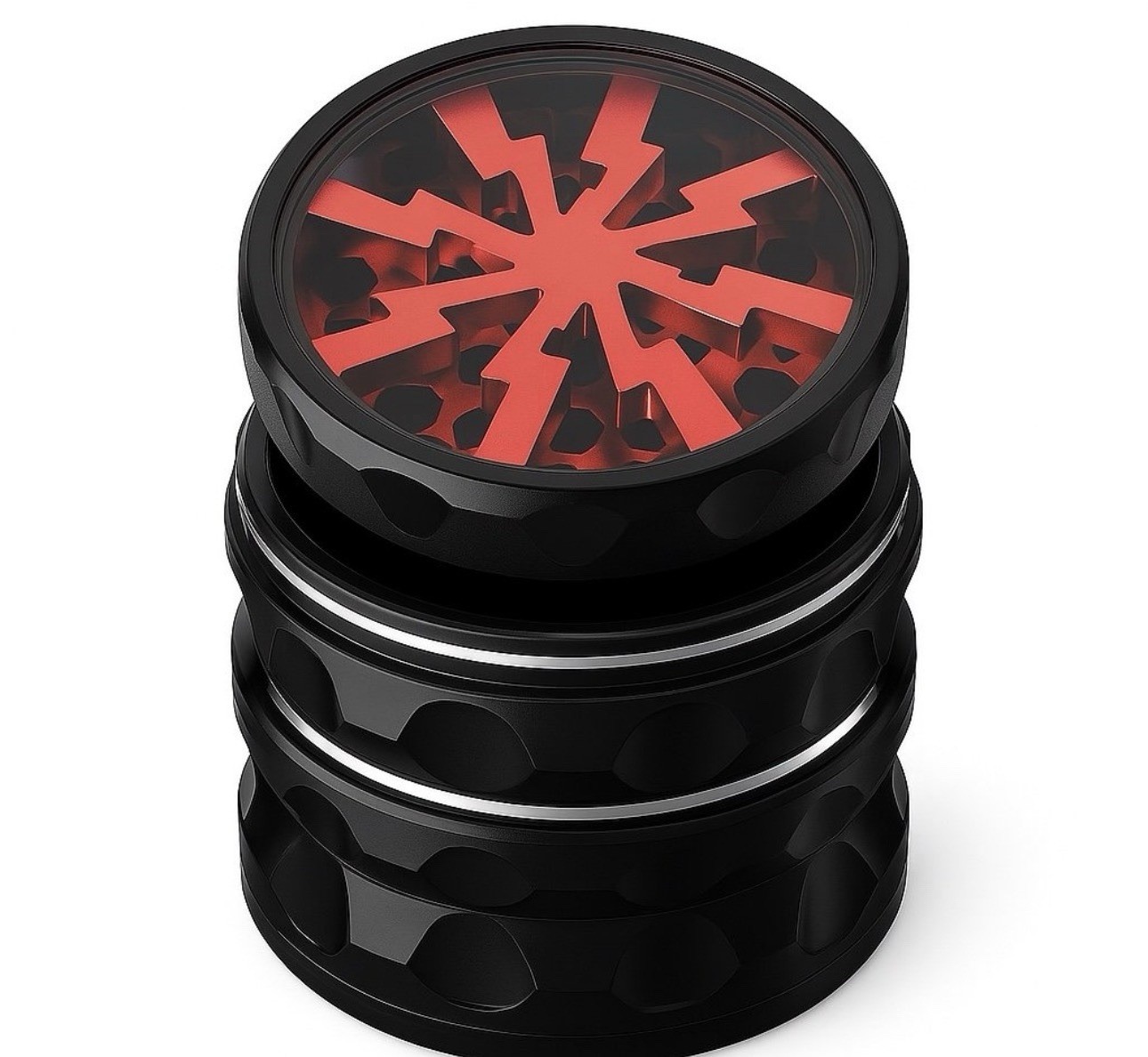 4-Piece Aluminum Herb Grinder 2.5” Metal Spice Crusher Smooth Grinding