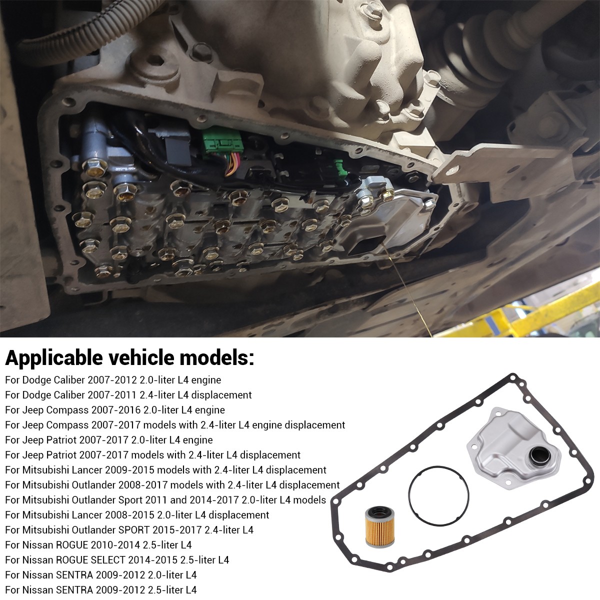 CVT AUTO TRANSMISSION FILTER KIT FOR 07-18 NISSAN ALTIMA JUKE NV200 ROGUE JF011E