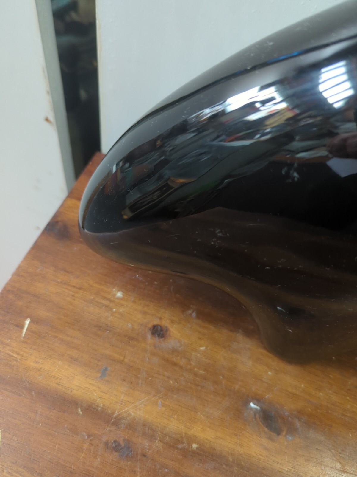 Large Lawrence Vargas New Mexico Blackware Pottery Bear Large 10"Artist