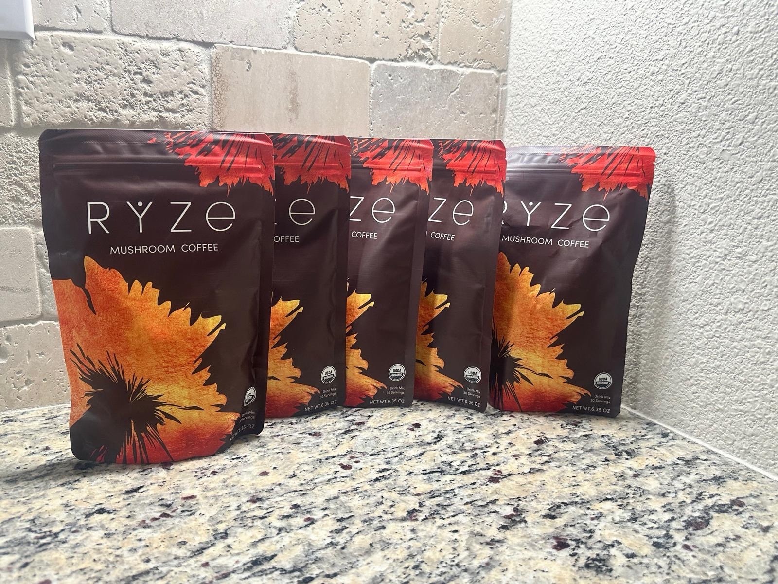 5Pack Ryze Mushroom Coffe.120serving.no Sugar.100% Vegan .expiren In 2027