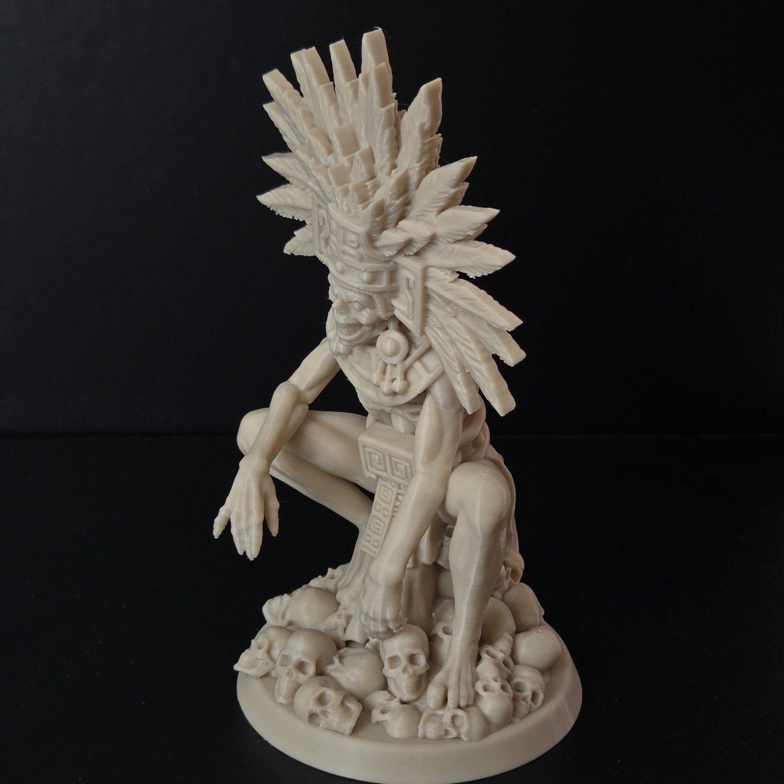 Mictlantecuhtli Aztec God of Death Statue – 3D Printed – Mayan Mythology Decor