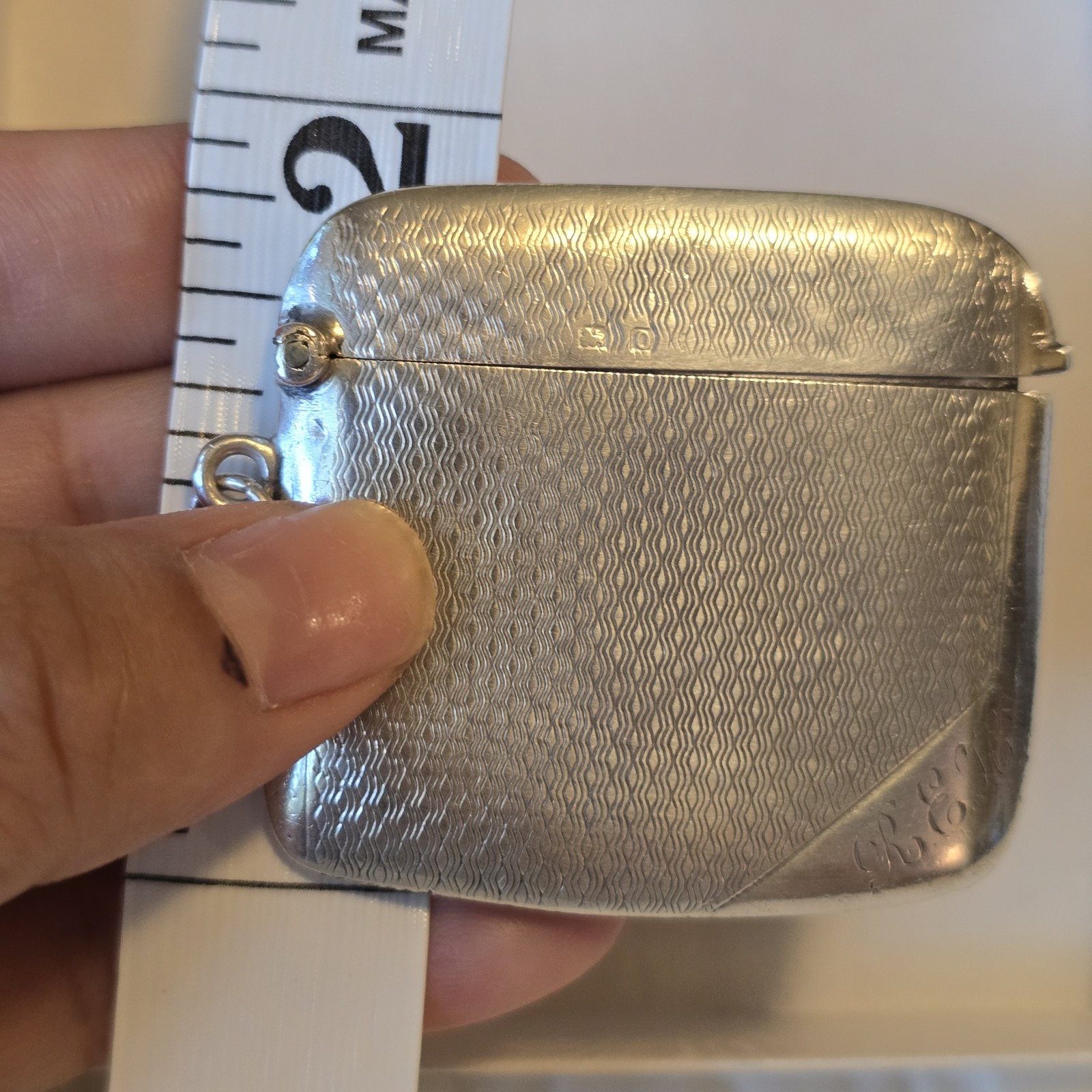 Antique Deakin & Francis Vesta Case Match Safe Holder Sterling Circa 1913 London