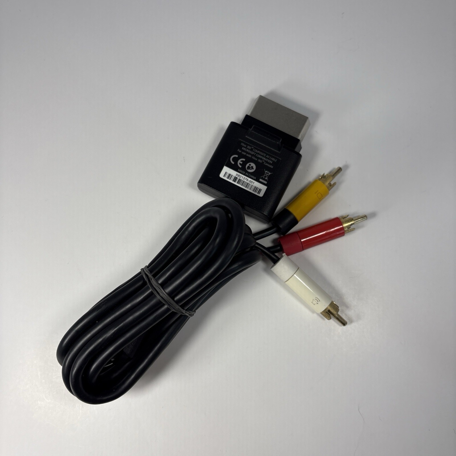Genuine Official OEM Microsoft XBOX 360 Composite AV Cable X821376-001 Tested