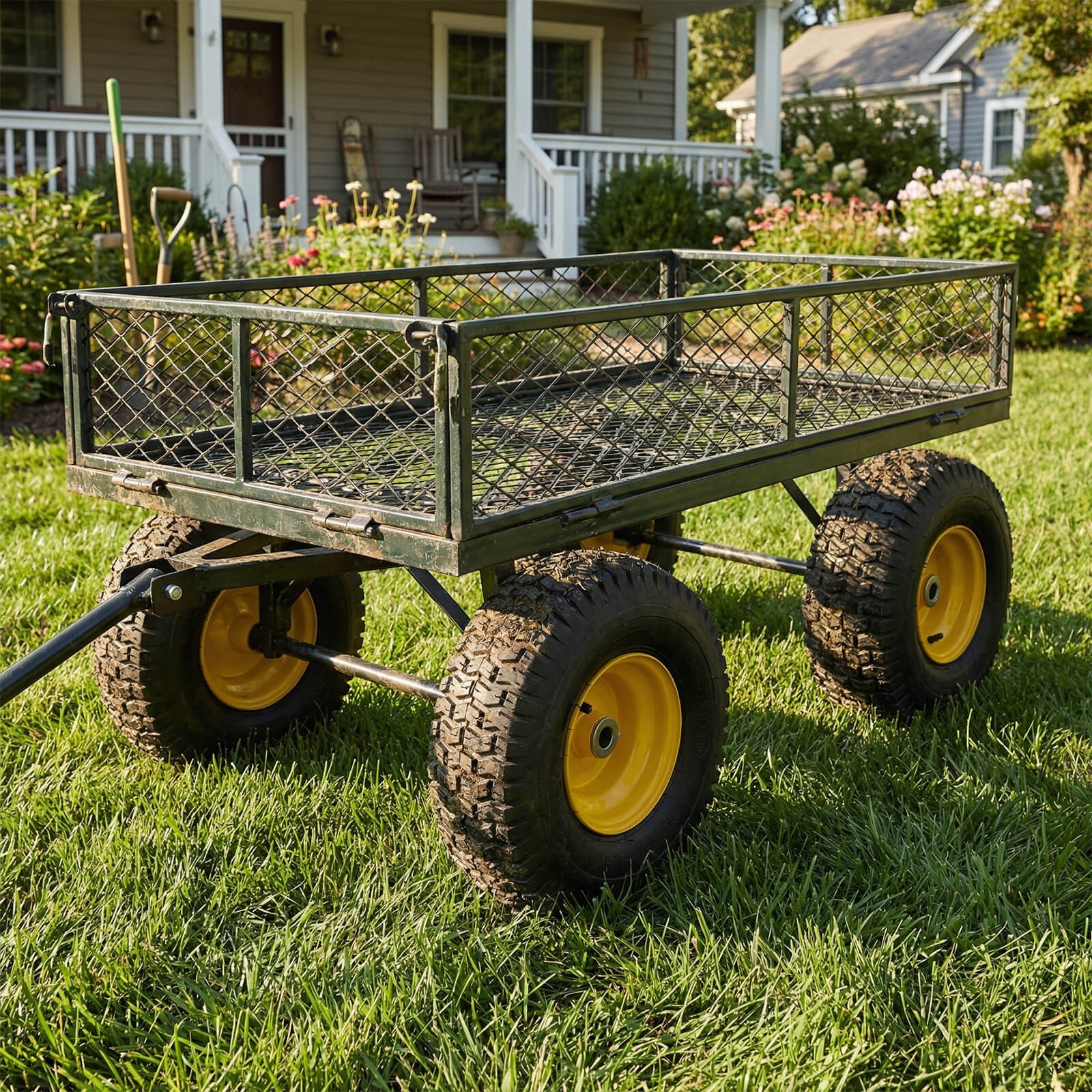 15x6.00-6Tubeless Tires&Wheels(2 Pack),4 PR/Ply Pneumatic Tires w/3"Centered Hub