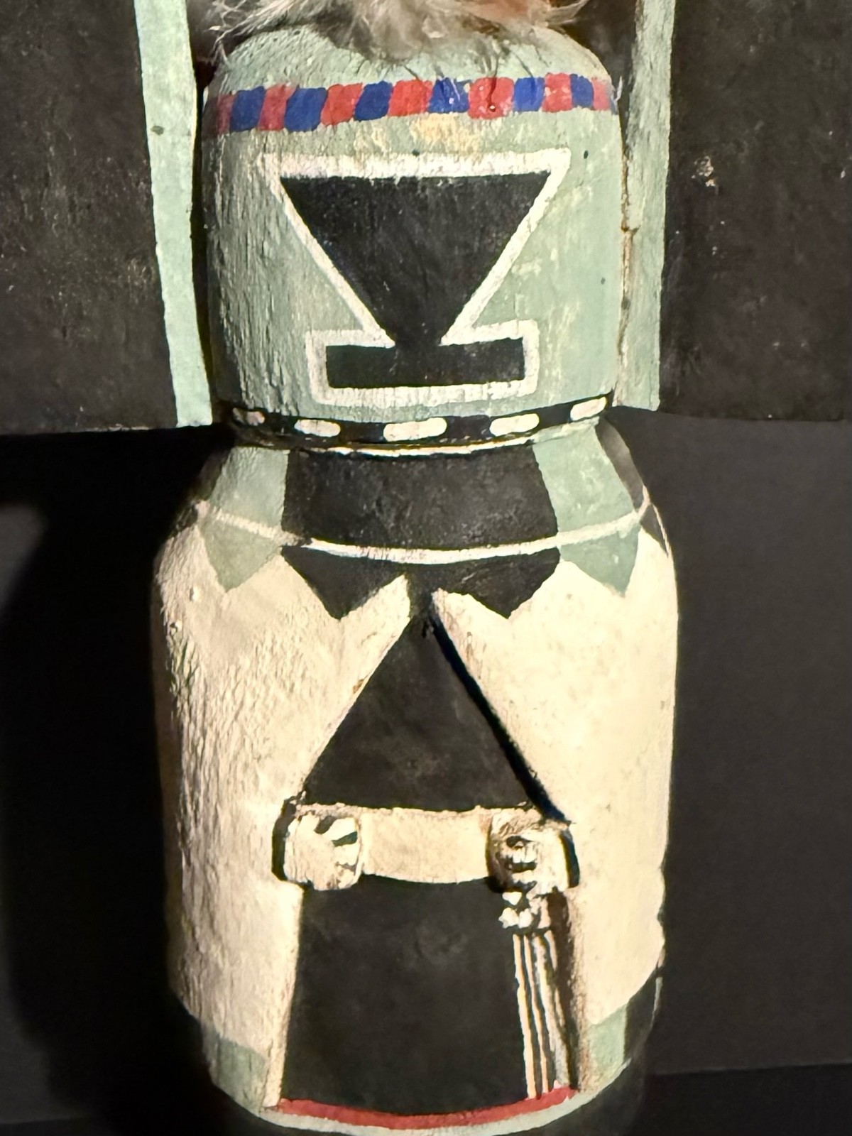 HOPI CROW MOTHER CARVED & PAINTED COTTONWOOD KACHINA DOLL, EXCELLENT CONDITION!