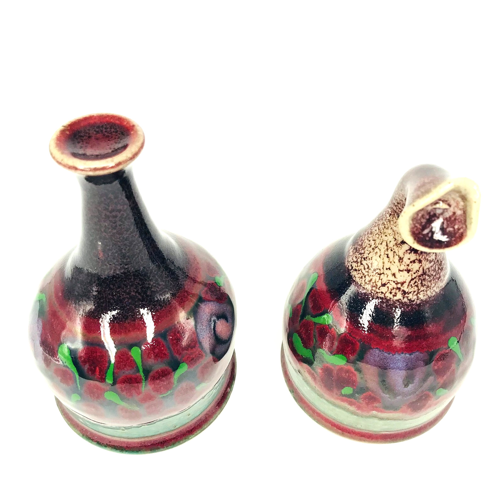 Studio Pottery Magic Secret Spice Salt & Pepper Shaker Set - Great Condition