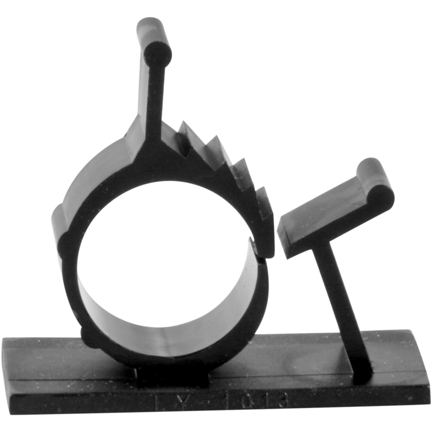 25x Cable Clips Adhesive Cord Management Organizer Wire Holders 0.6" Clamp Black