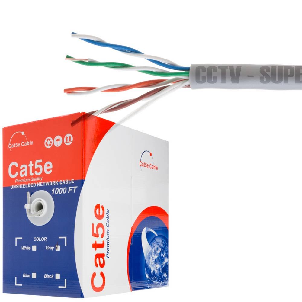 CAT5E CAT6 Cable 500FT 1000FT UTP Solid Network Ethernet CAT5 Bulk Wire RJ45 Lan