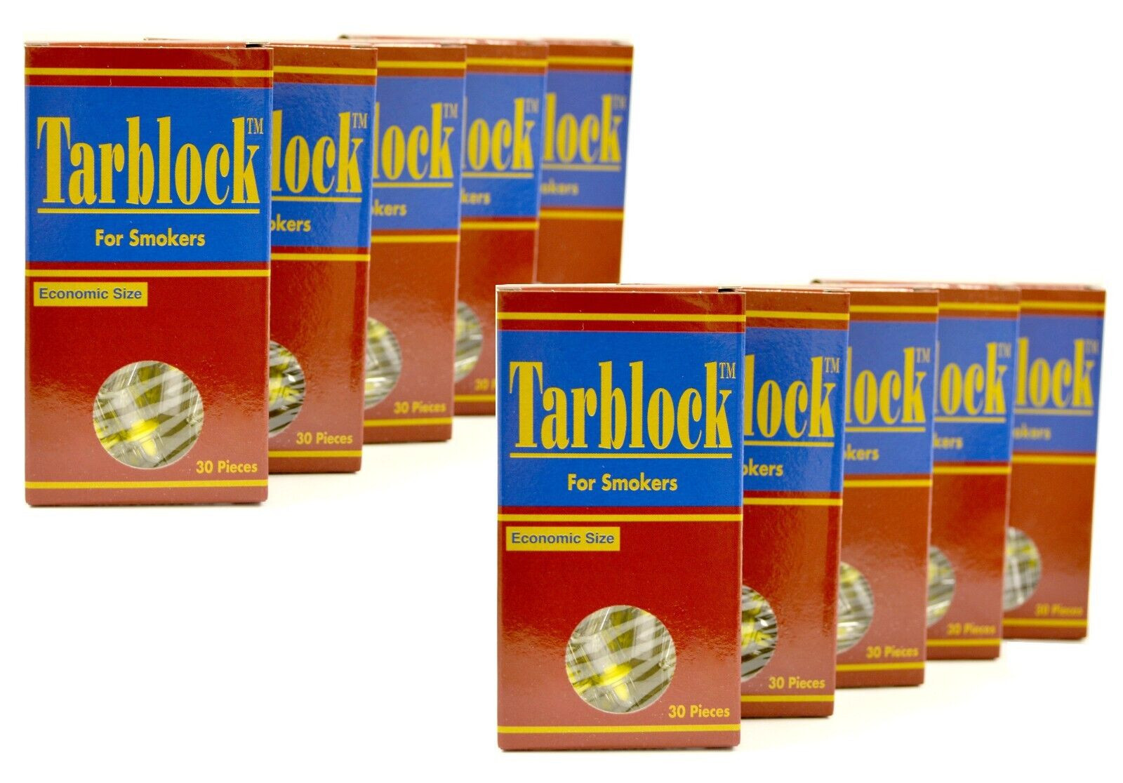 TARBLOCK Cigarette Filter Tips 10 Packs (300 filters) ~Free Shipping!