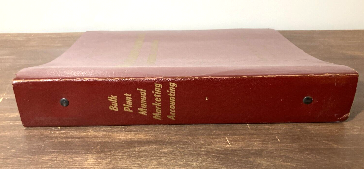 Vintage 50s FLYING-A TIDEWATER OIL Co. EMPTY Book BINDER Veedol Tydol Gas Manual