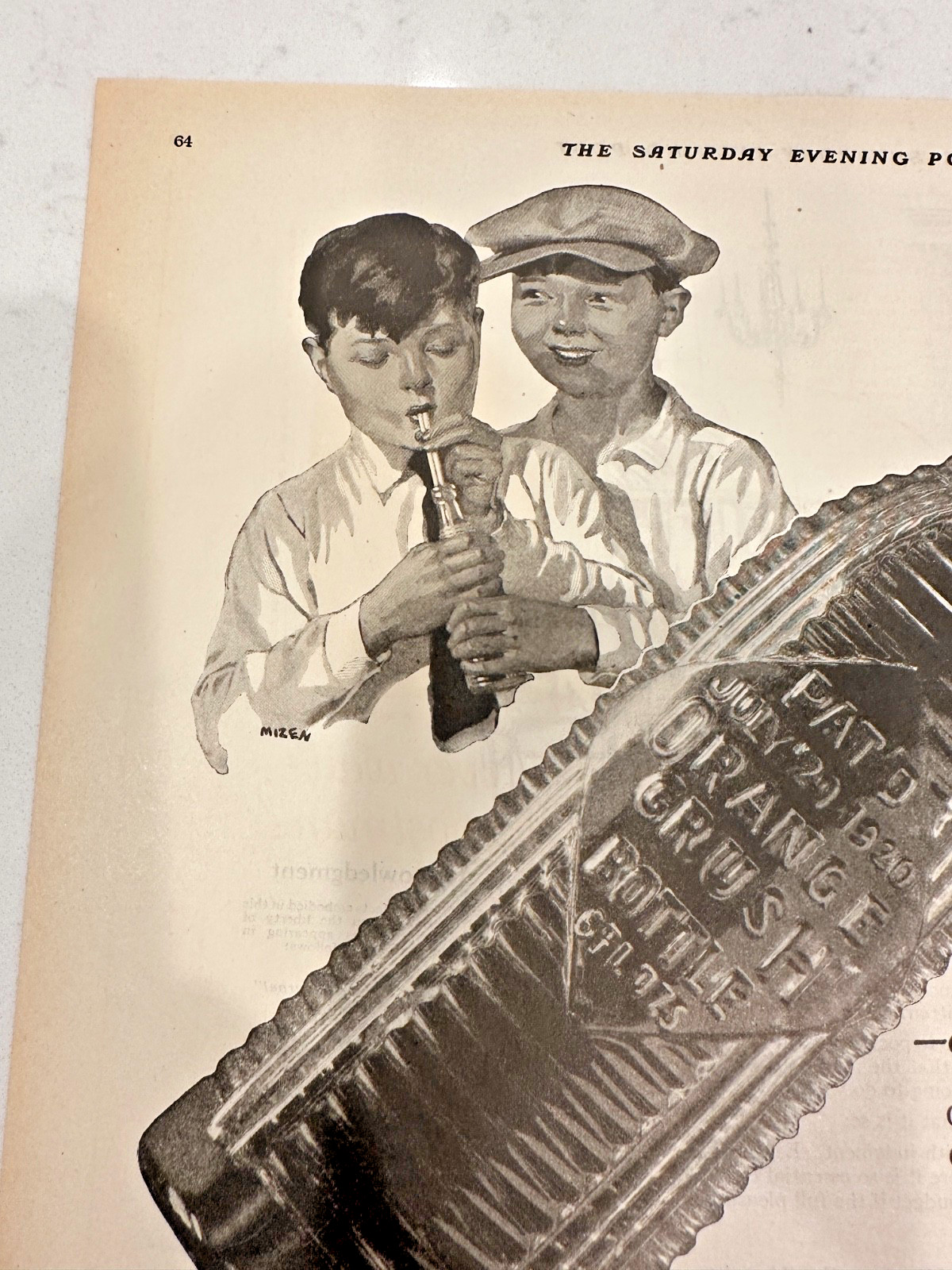 Orange Crush one-page ad Saturday Evening Post April 28 1923