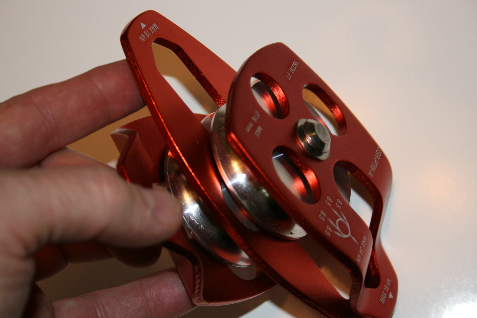 Large Aluminum Twin sheave Rope Pulley will take 5/8 Rope