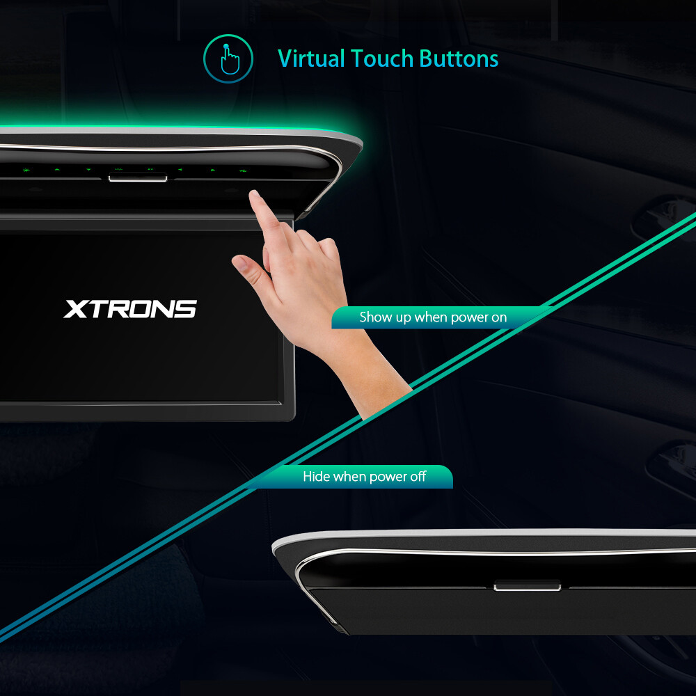 11.6" Screen Car Roof Overhead Celling Flip Down Monitor Video Player HDMI USB