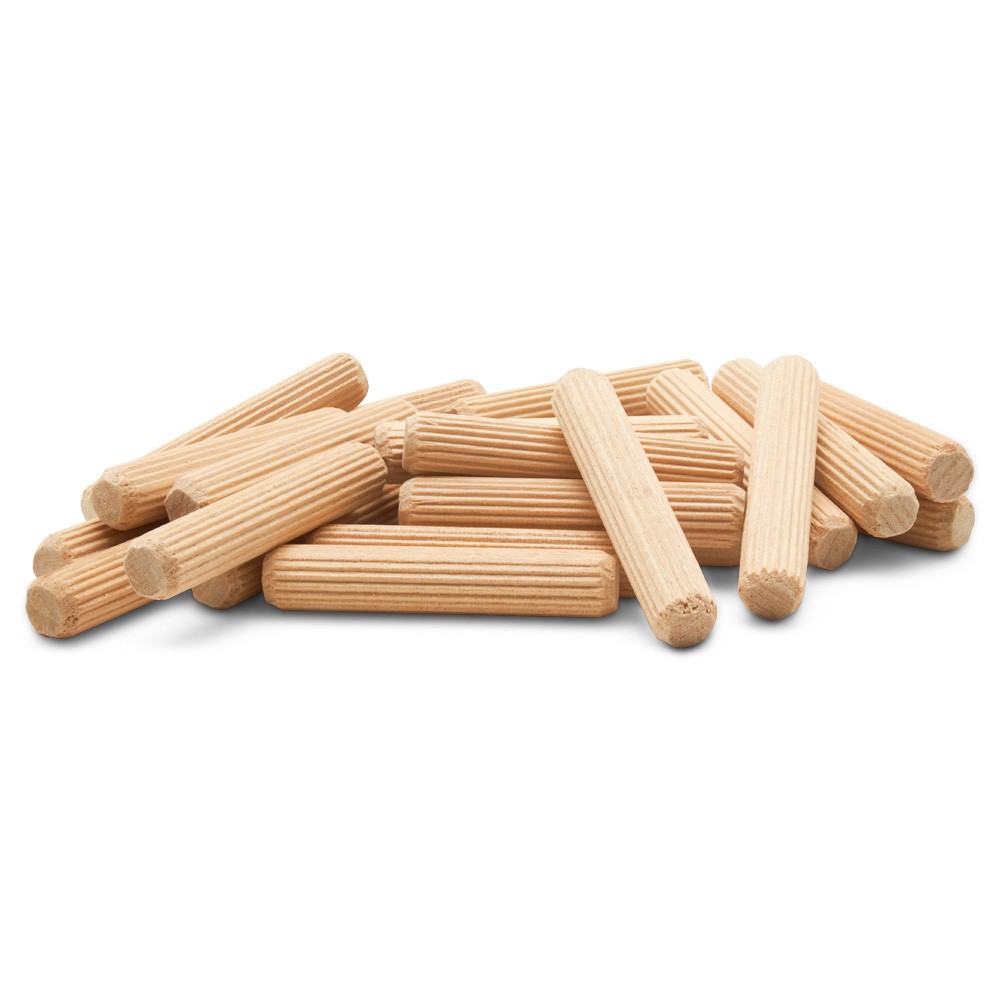 Wood Dowel Pins 2 inch x 3/8 inch Fluted, for Furniture & Crafts|Woodpeckers