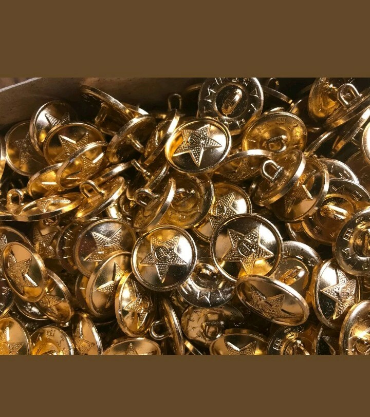 ✅ SOVIET UNION ARMY UNIFORM BUTTON LOT OF 10 BUTTONS - 22MM SIZE nos