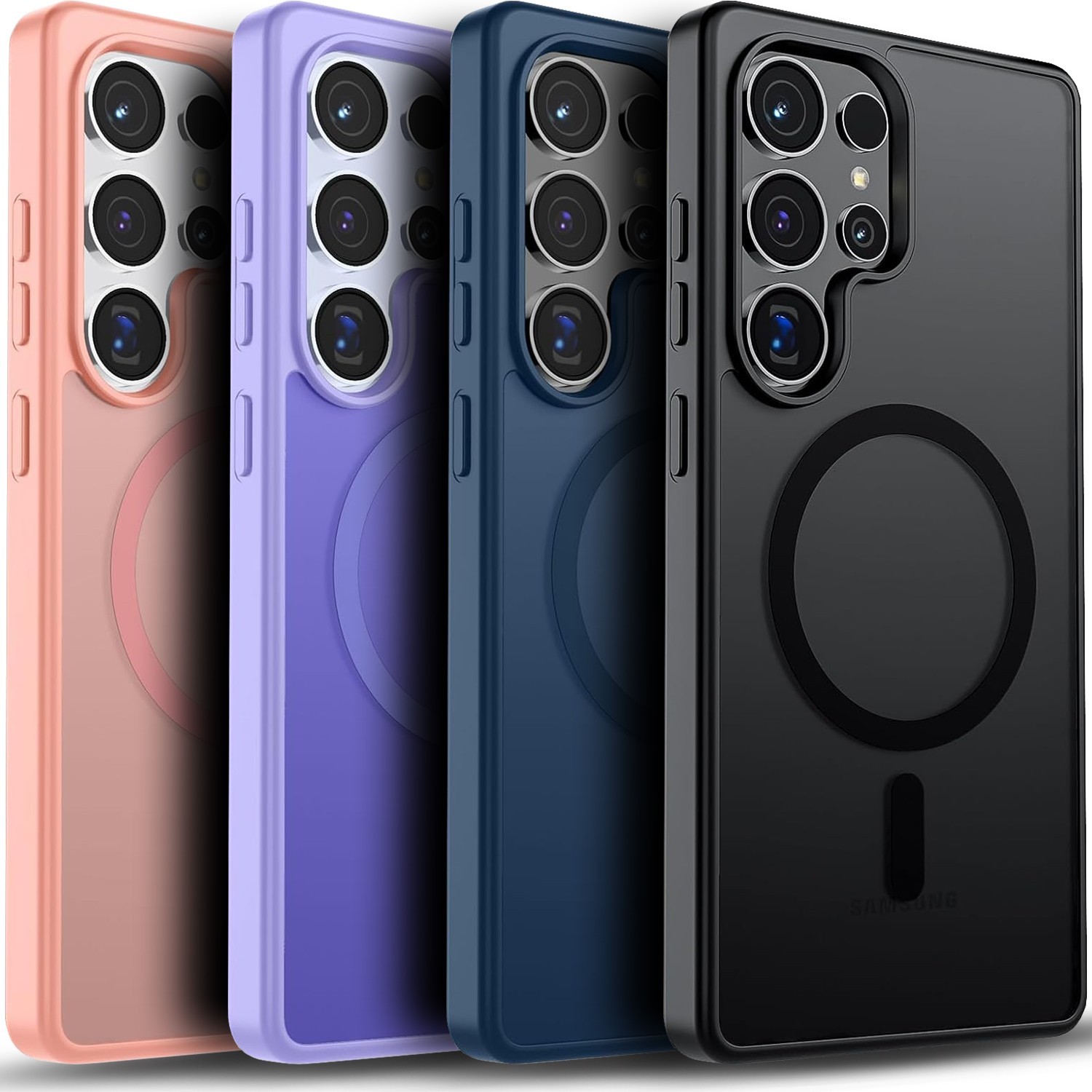 For Samsung Galaxy S26 Ultra Case S26 S25 Plus Phone Cover Mag Safe+Screen Glass