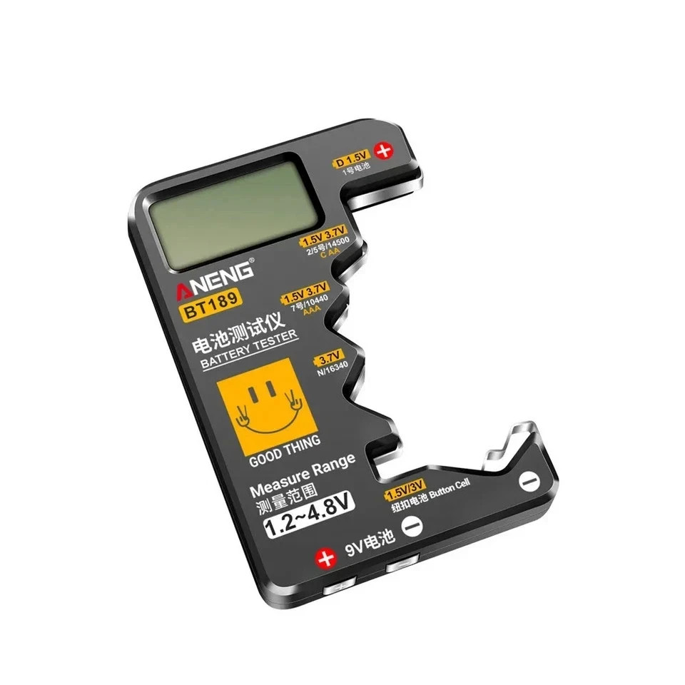 Battery Tester Checker Universal For AA AAA C D 9V 1.5V Button Cell Batteries US