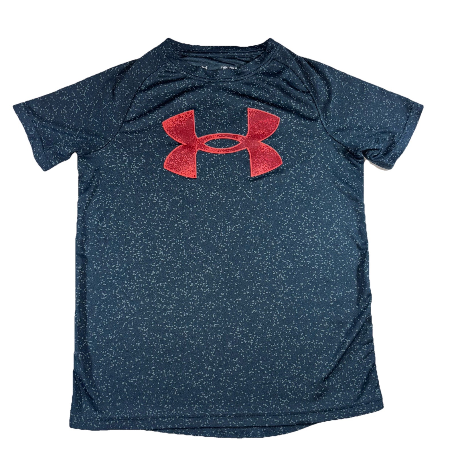 Under Armour and Nike Youth Medium YM Lot Of 4 Shirts Blue Gray Black Logo EUC