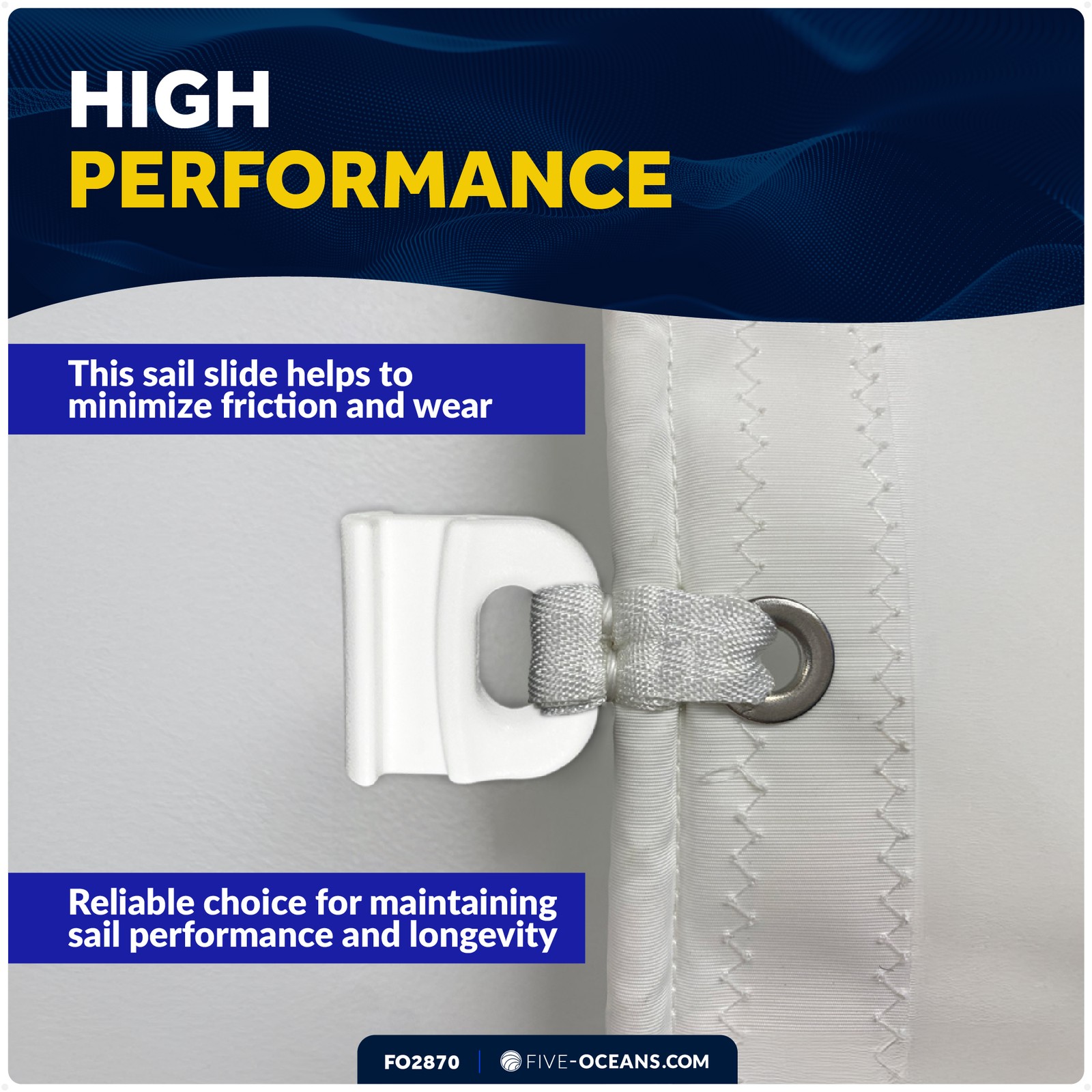 10-Pack Sail Slide - Internal Track - 7/16-Inch (11mm) - FO2870