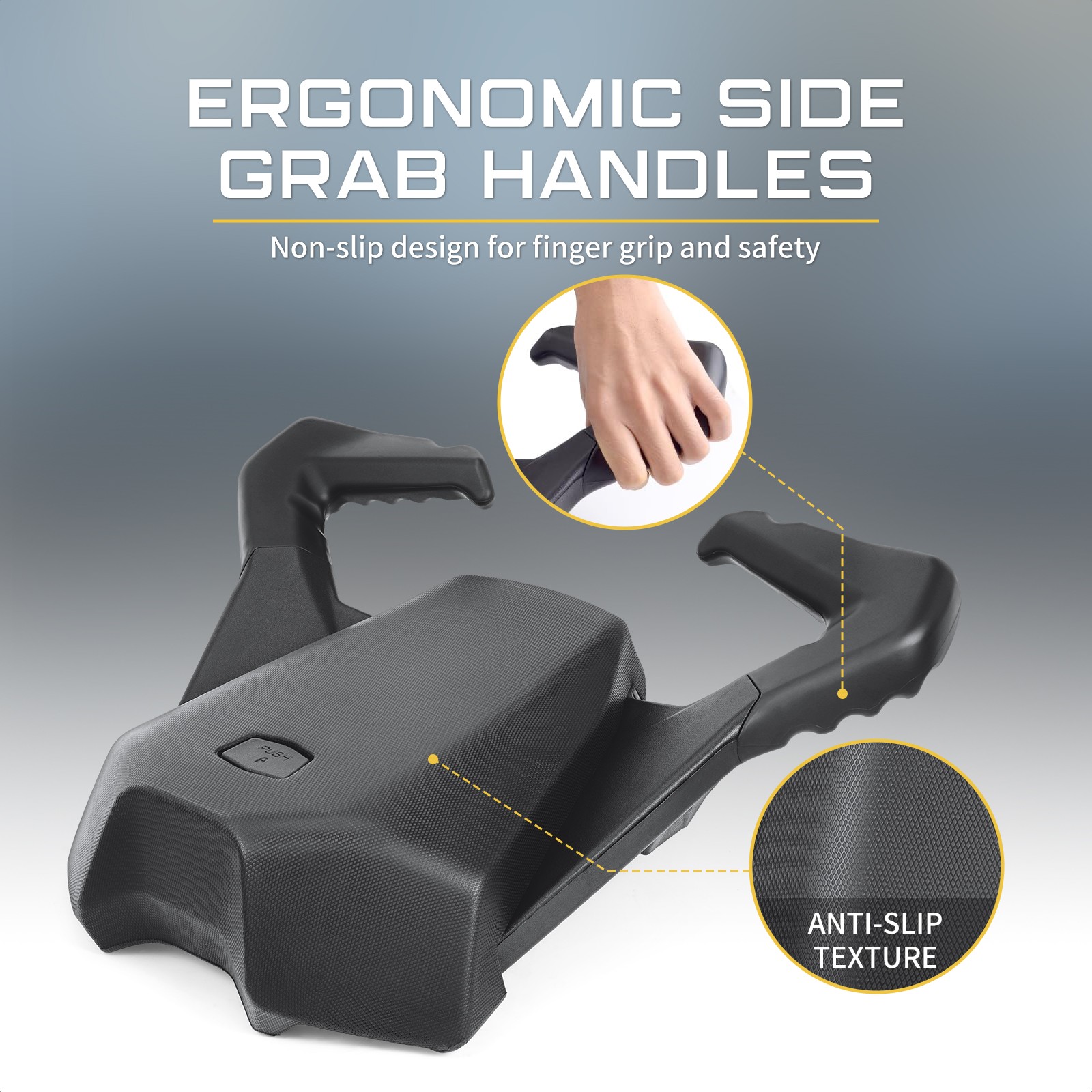 Rear Passenger Seat with Grab Handles For Can Am Ryker 600 900 2019-24 2025 2026